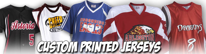 Custom printed athletic jerseys from 